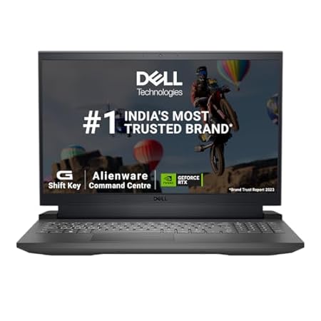(Refurbished) Dell G15-5530 Gaming Laptop, Intel Core i5-13450HX Processor, 16GB DDR5, 1TB, NVIDIA RTX 3050,6GB GDDR6, 15.6" (39.62cm) FHD 120Hz 250 nits, Backlit KB Orange,Win 11 + MSO'21, Dark Shadow Gray, 2.65kg